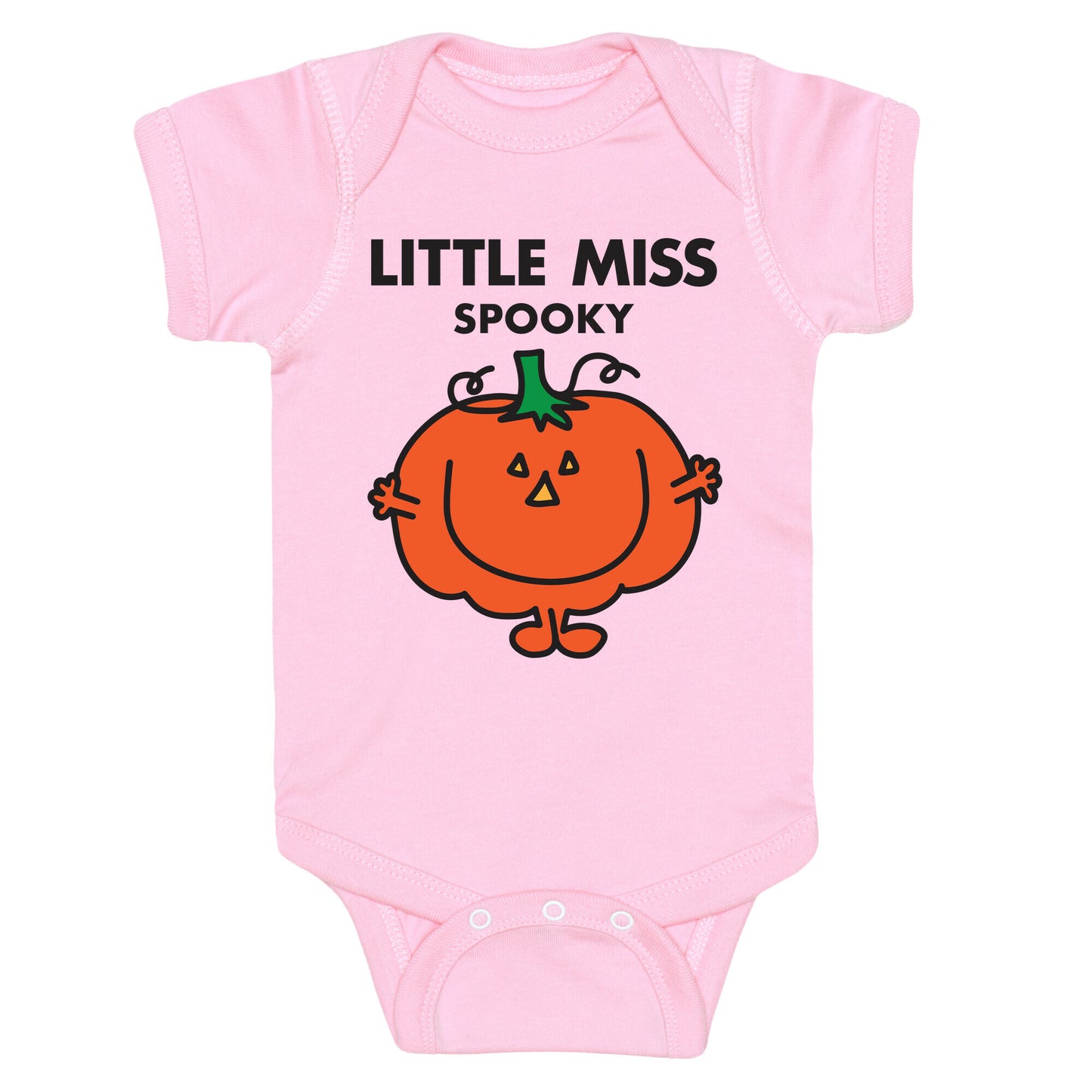 Little Miss Spooky Halloween Pumpkin Baby One Piece