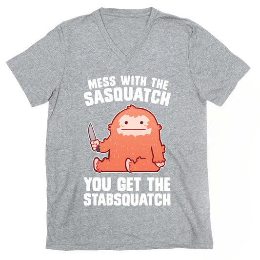 Mess With The Sasquatch, You Get The Stabsquatch V-Neck