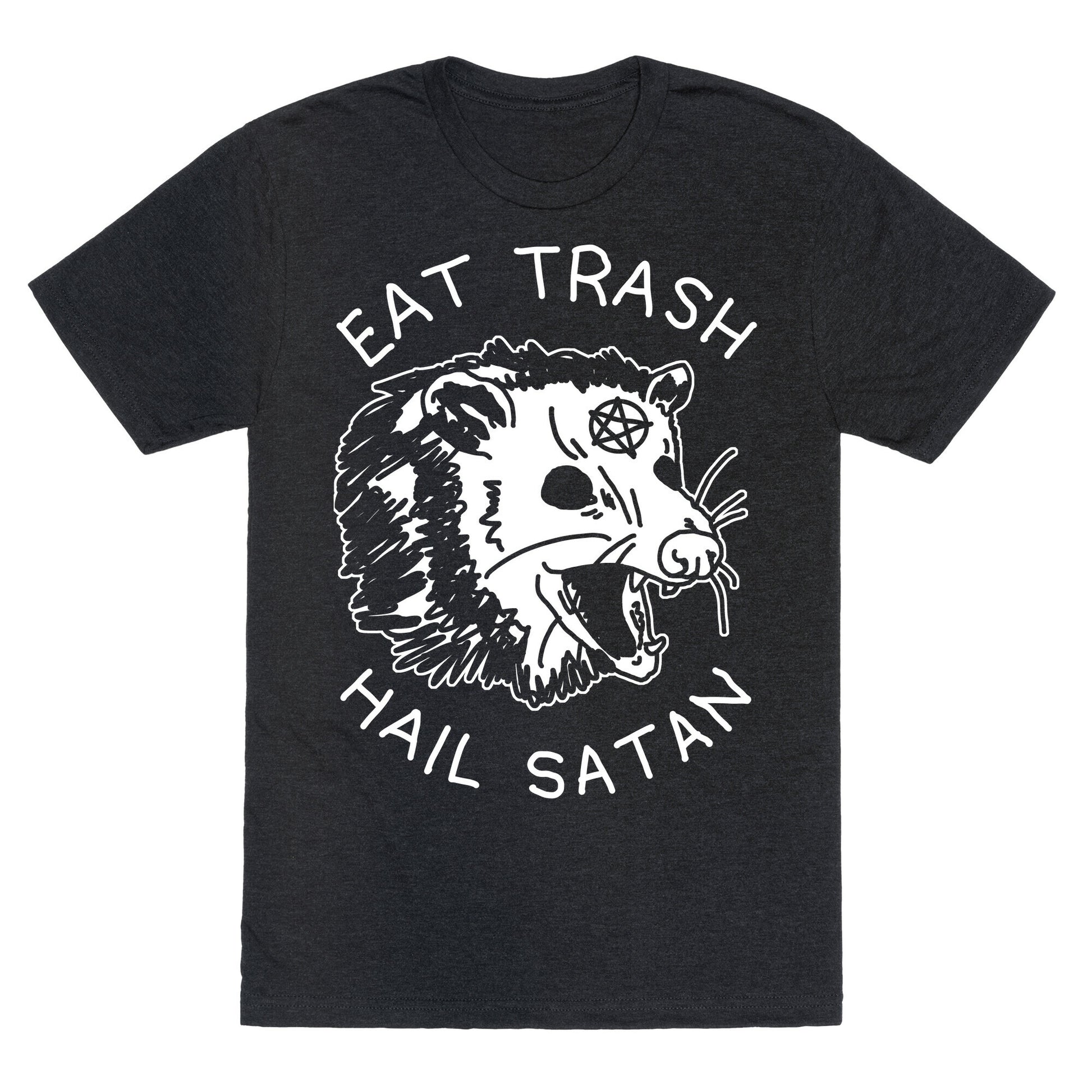 Eat Trash Hail Satan Possum Unisex Triblend Tee