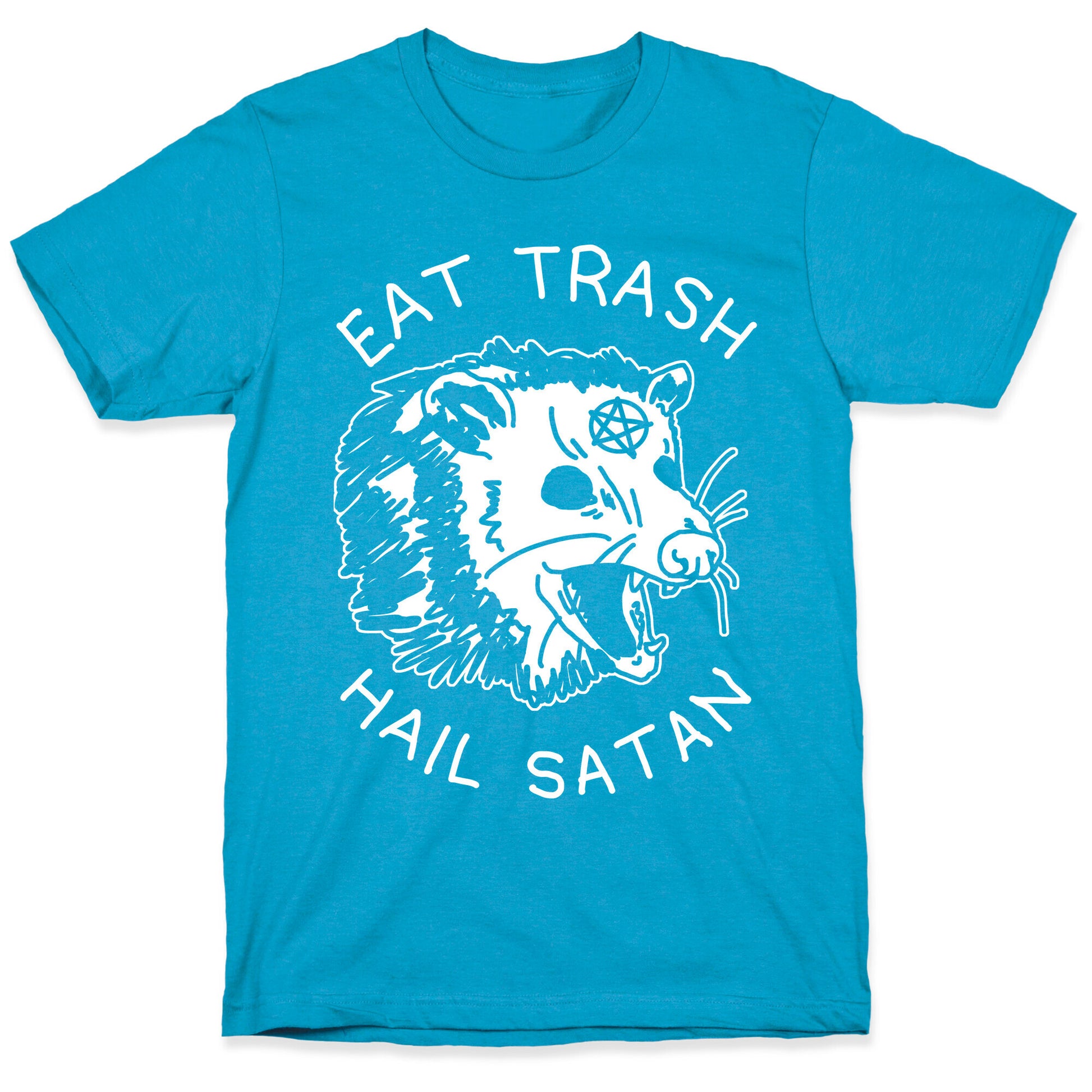 Eat Trash Hail Satan Possum Unisex Triblend Tee