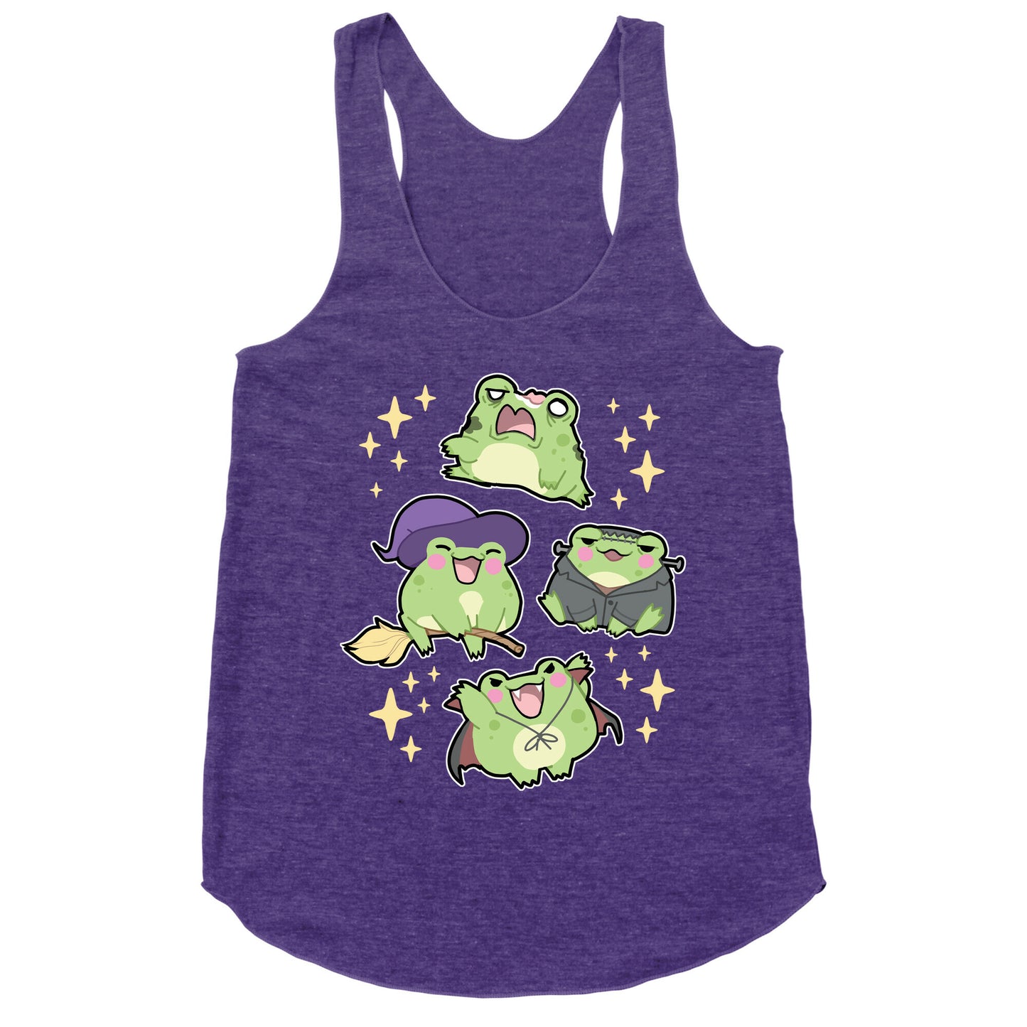 Halloween Frogs Racerback Tank