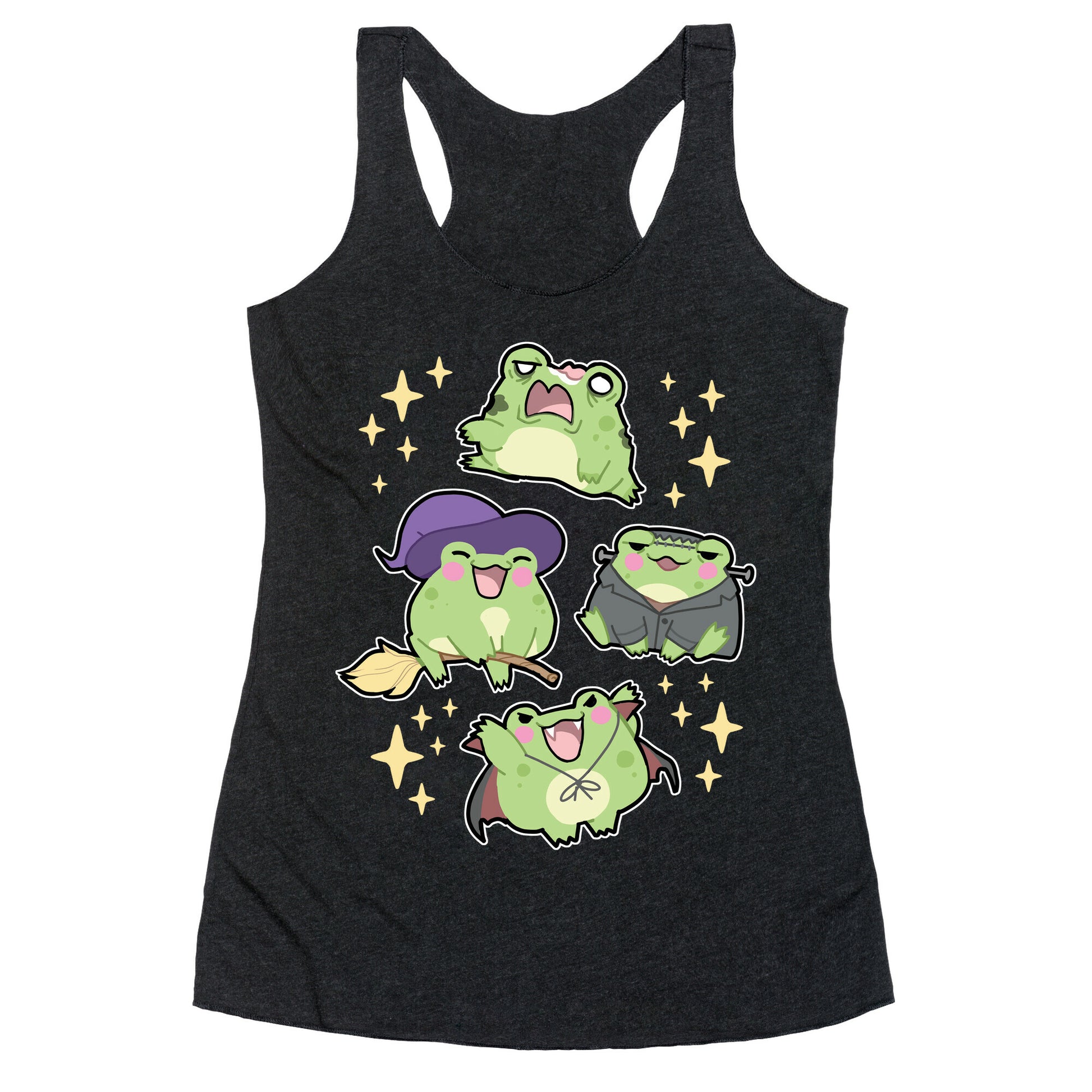 Halloween Frogs Racerback Tank