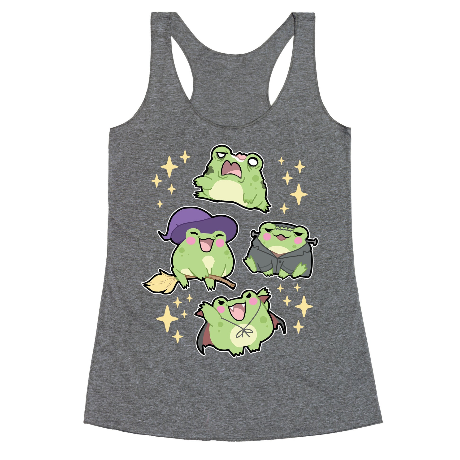 Halloween Frogs Racerback Tank