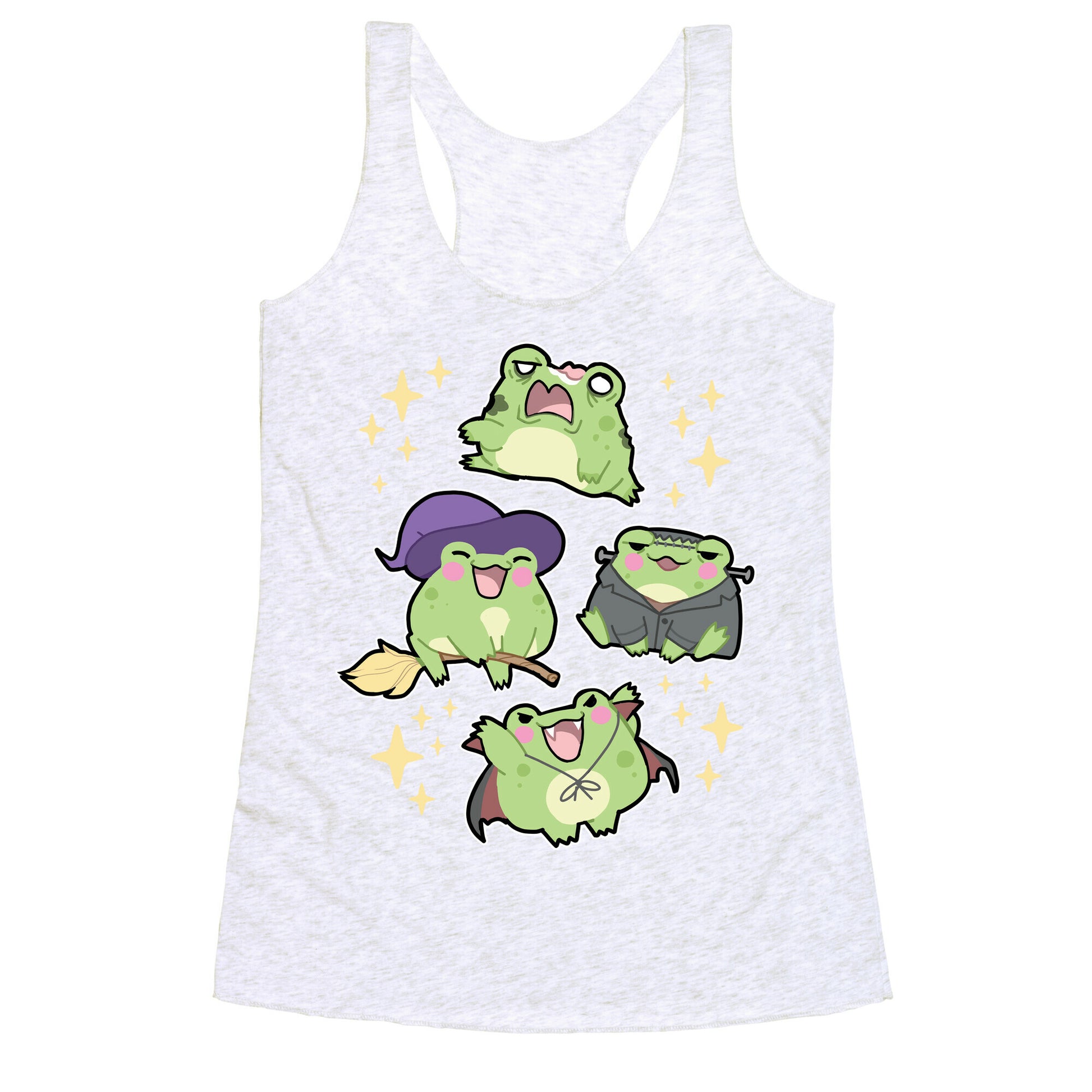 Halloween Frogs Racerback Tank