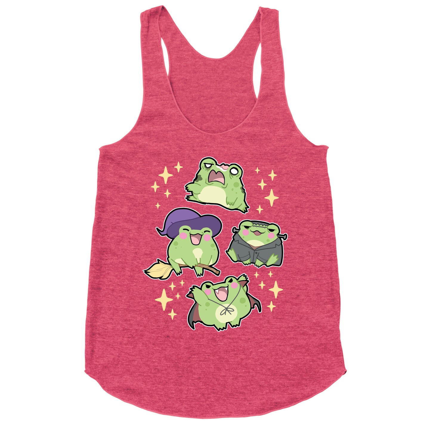 Halloween Frogs Racerback Tank