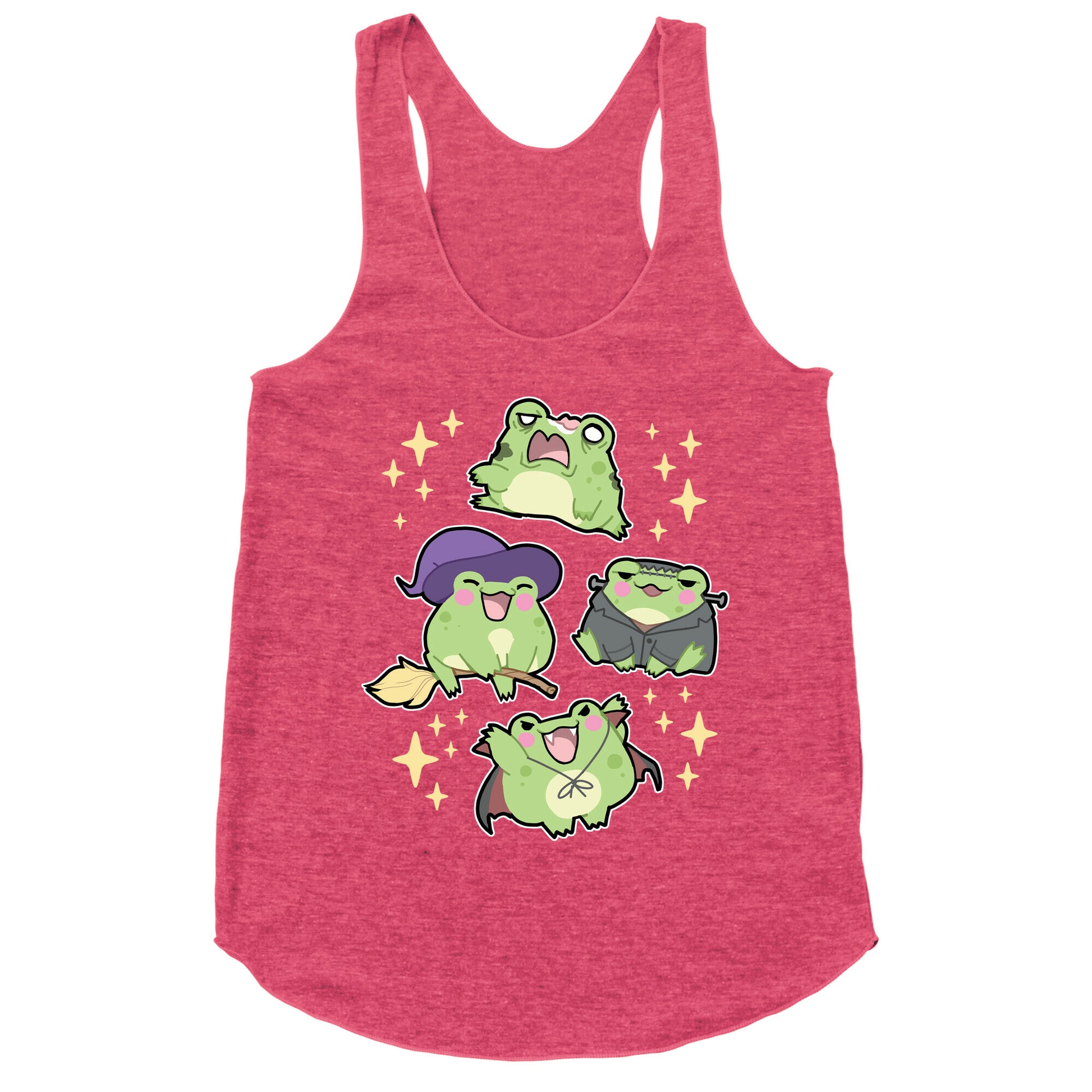 Halloween Frogs Racerback Tank