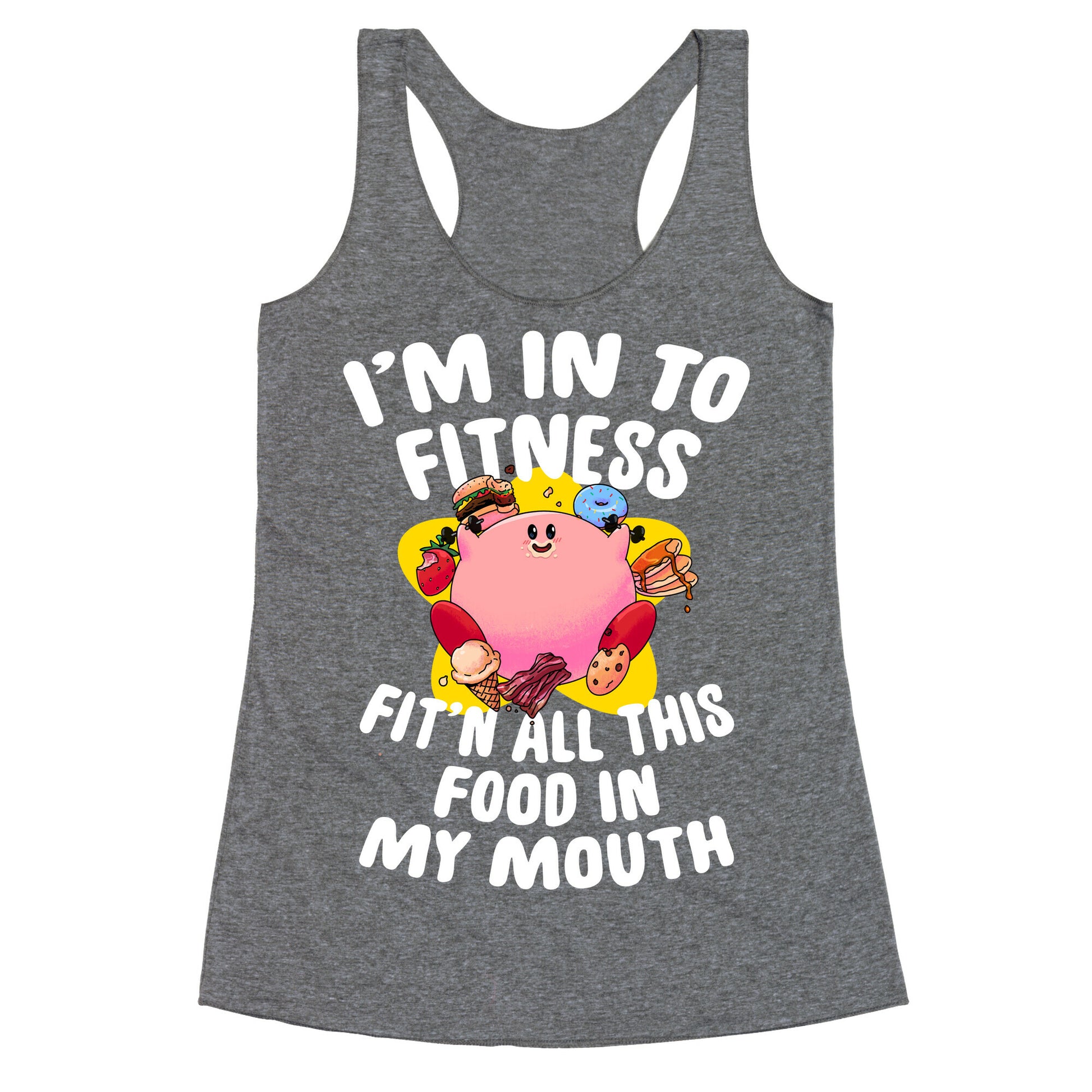 I'm into Fitness (Kirby) Racerback Tank