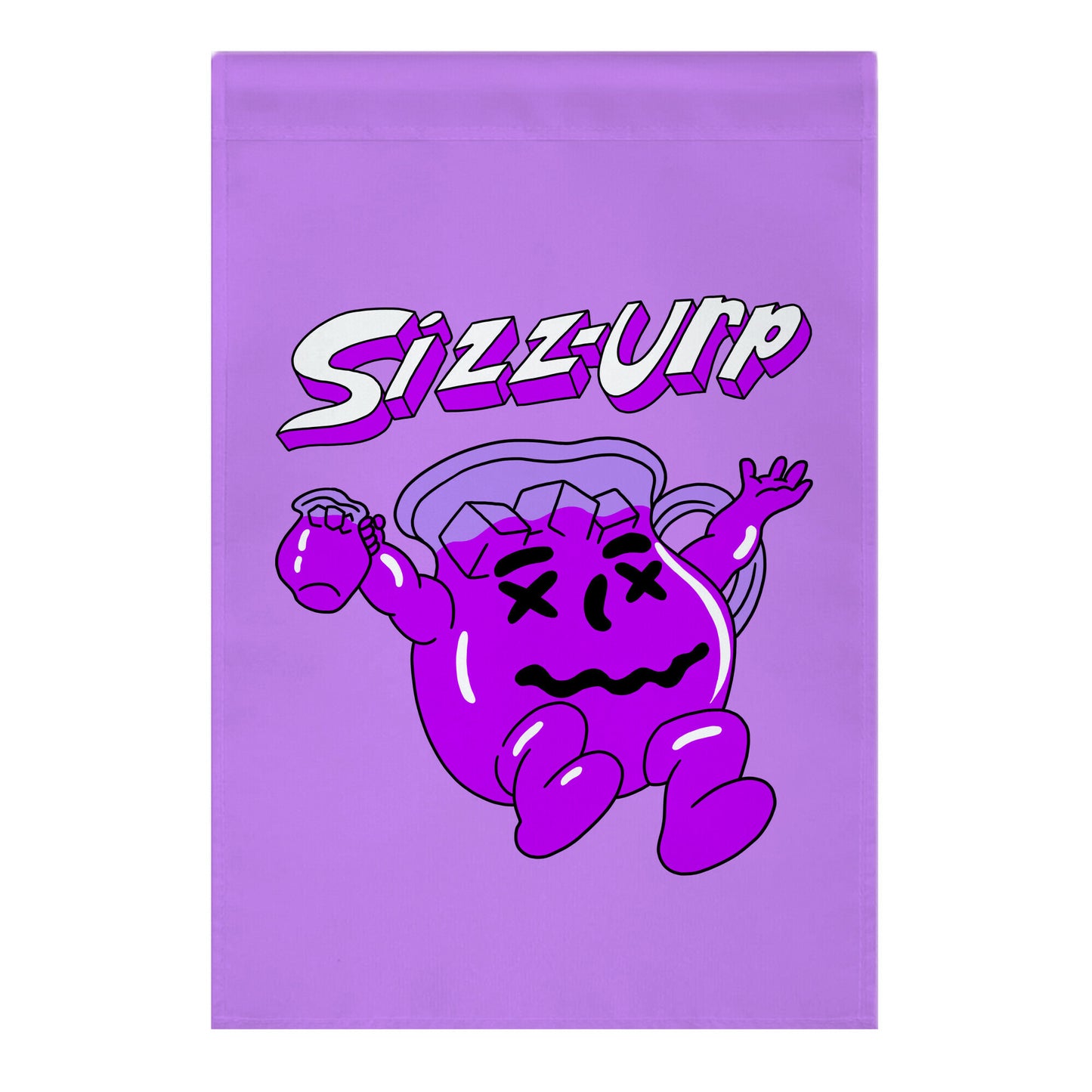 Sizz-urp Man Garden Flag
