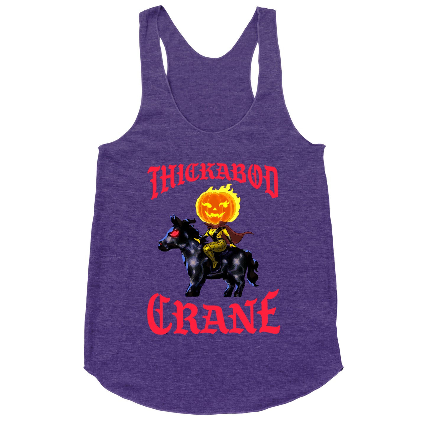 Thickabod Crane (Renaissance Parody) Racerback Tank