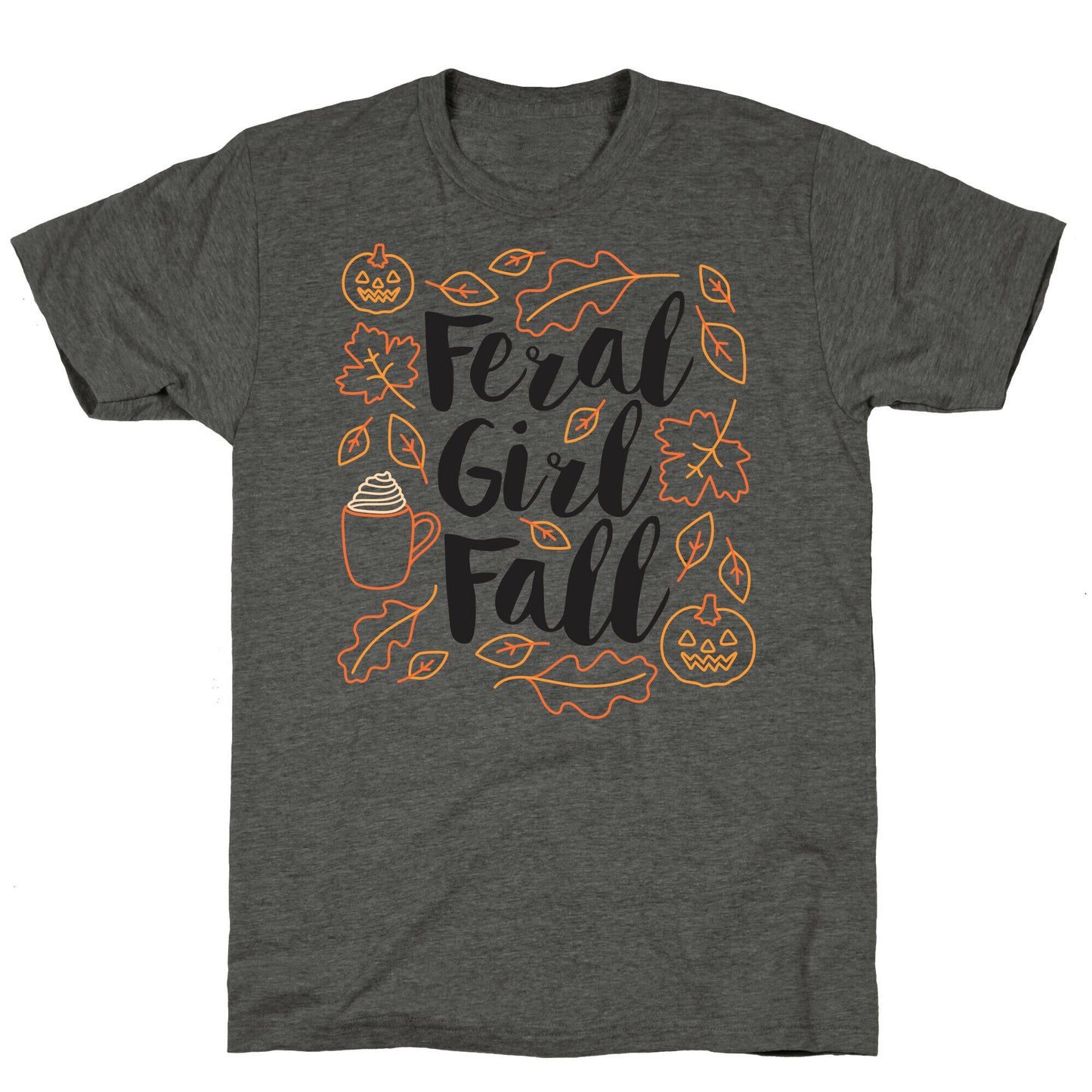 Basic Feral Girl Fall Unisex Triblend Tee