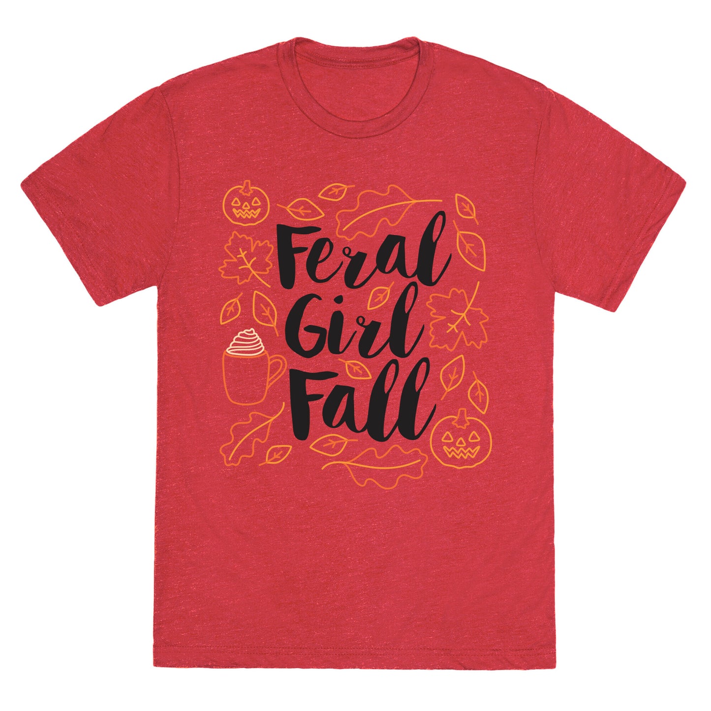 Basic Feral Girl Fall Unisex Triblend Tee