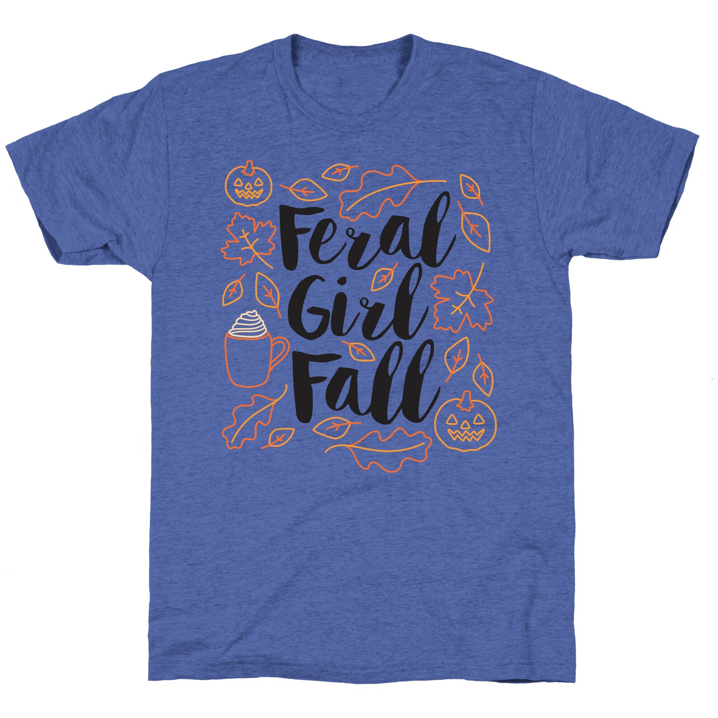 Basic Feral Girl Fall Unisex Triblend Tee