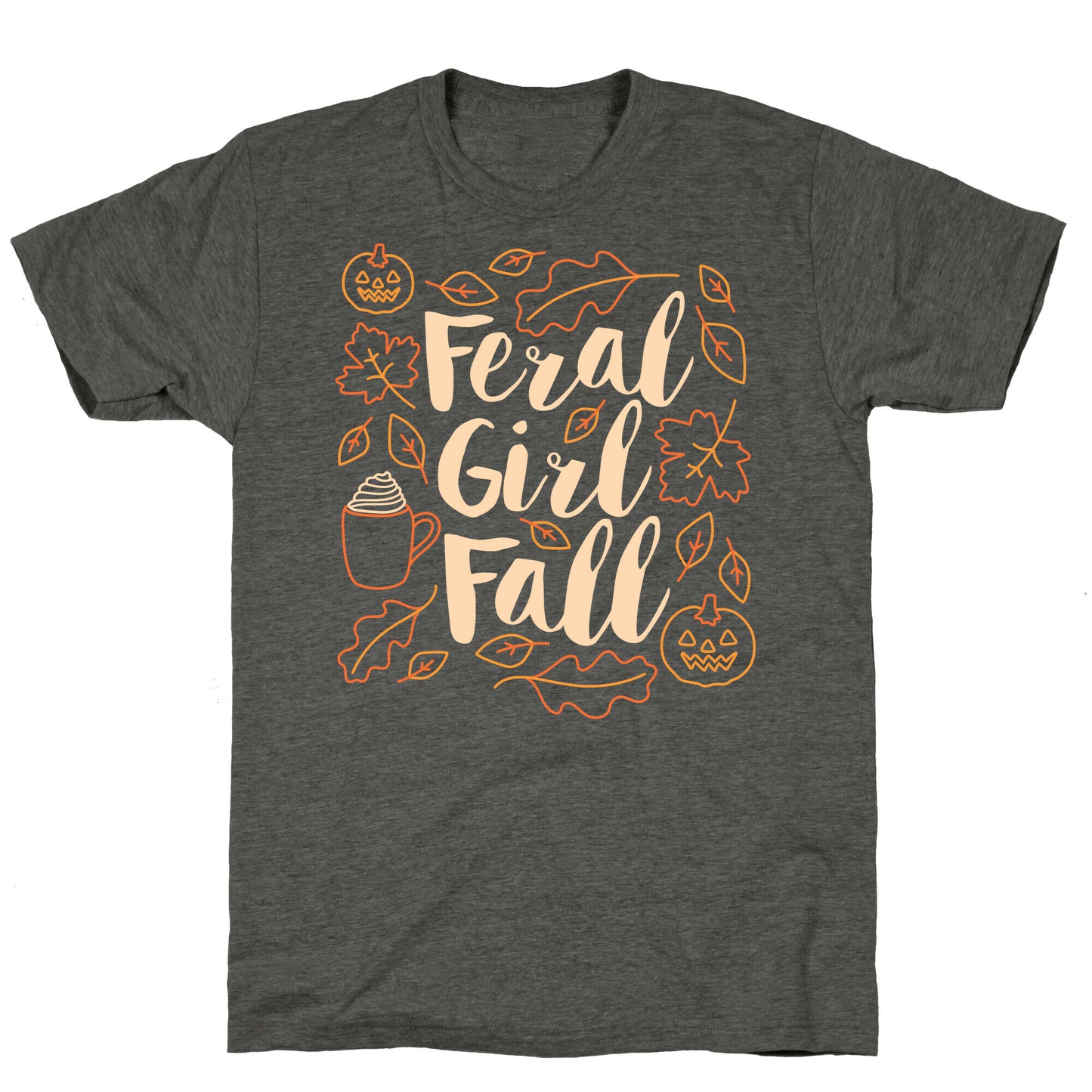 Basic Feral Girl Fall Unisex Triblend Tee