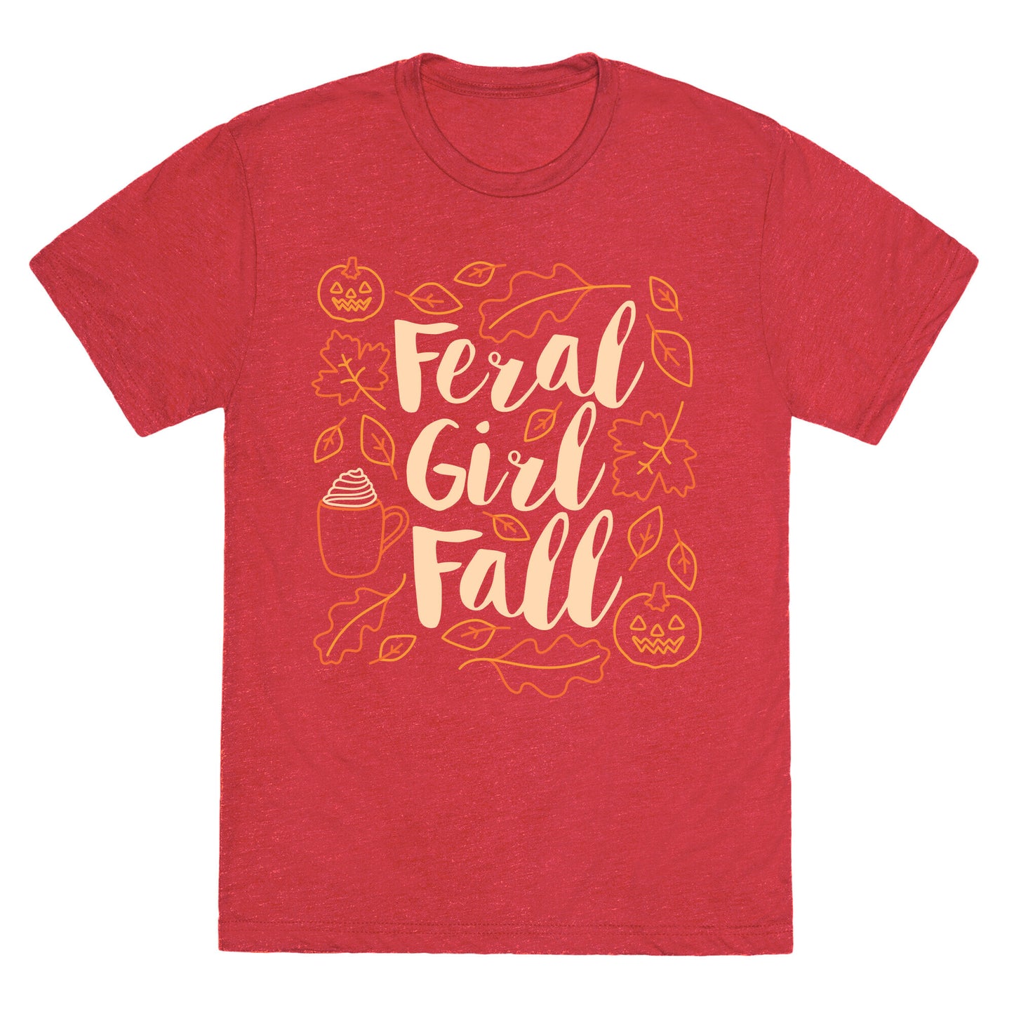 Basic Feral Girl Fall Unisex Triblend Tee