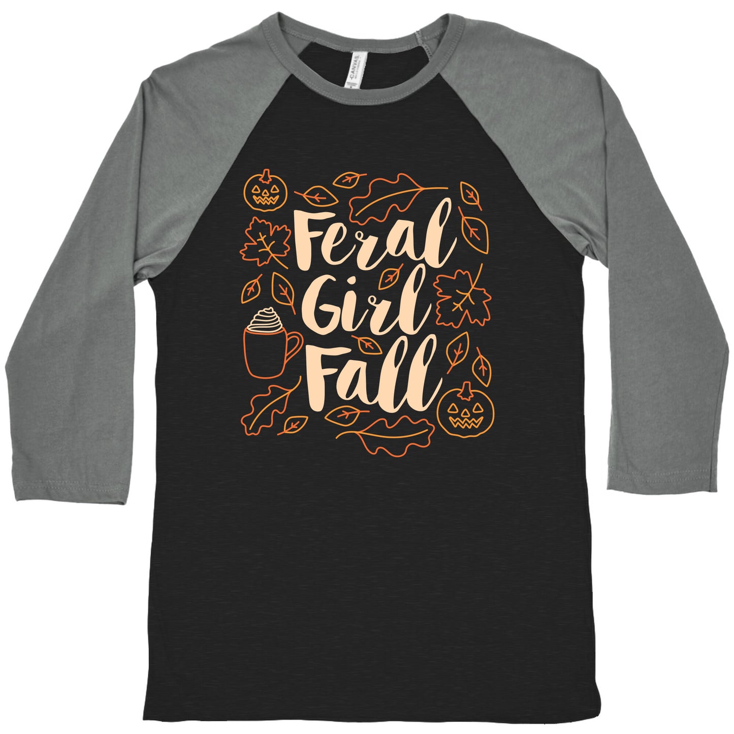 Basic Feral Girl Fall Baseball Tee