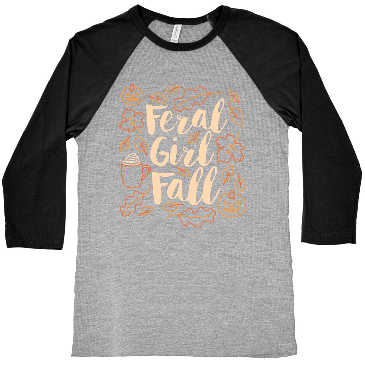 Basic Feral Girl Fall Baseball Tee