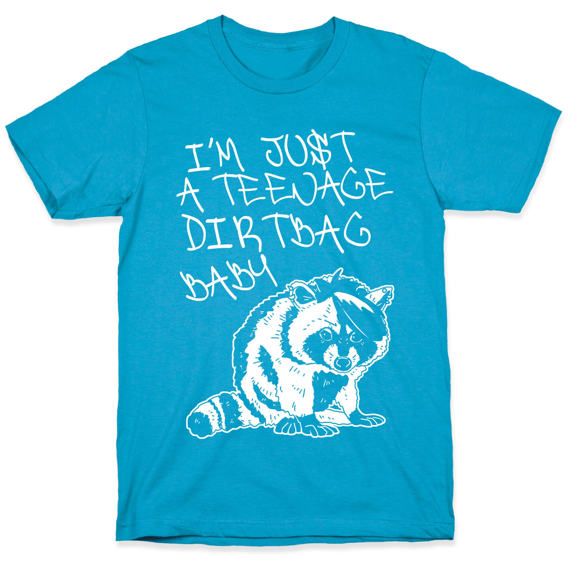I'm Just a Teenage Dirtbag Baby Emo Raccoon Unisex Triblend Tee