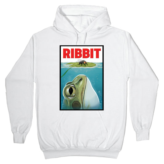 Ribbit Jaws Parody Hoodie