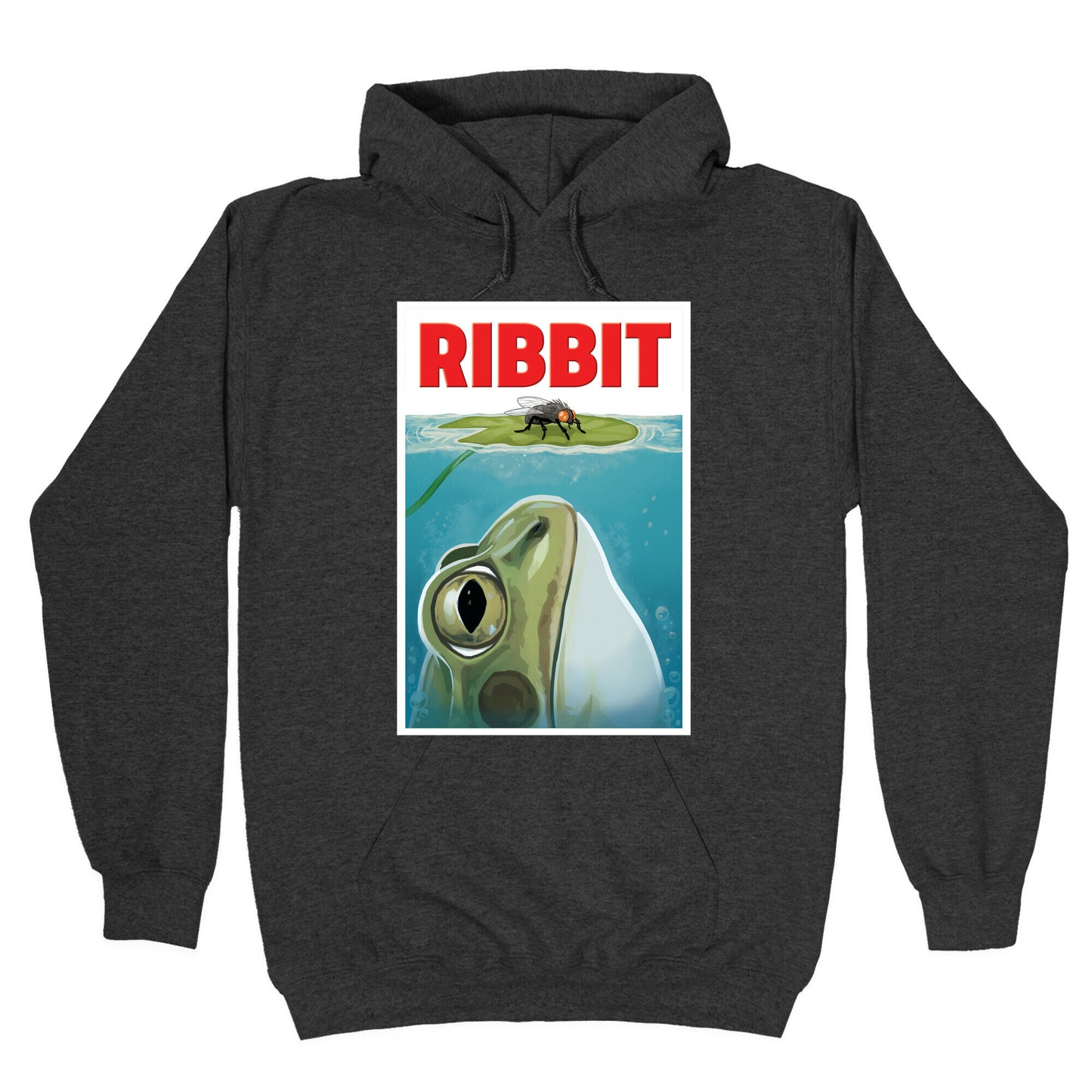 Ribbit Jaws Parody Hoodie