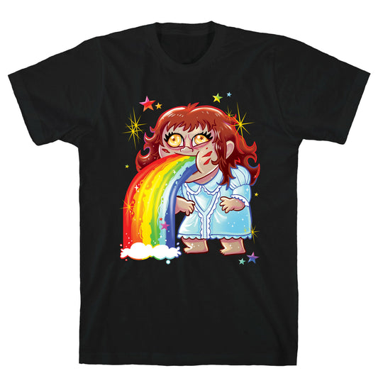 90's Rainbow Barfing Exorcist T-Shirt