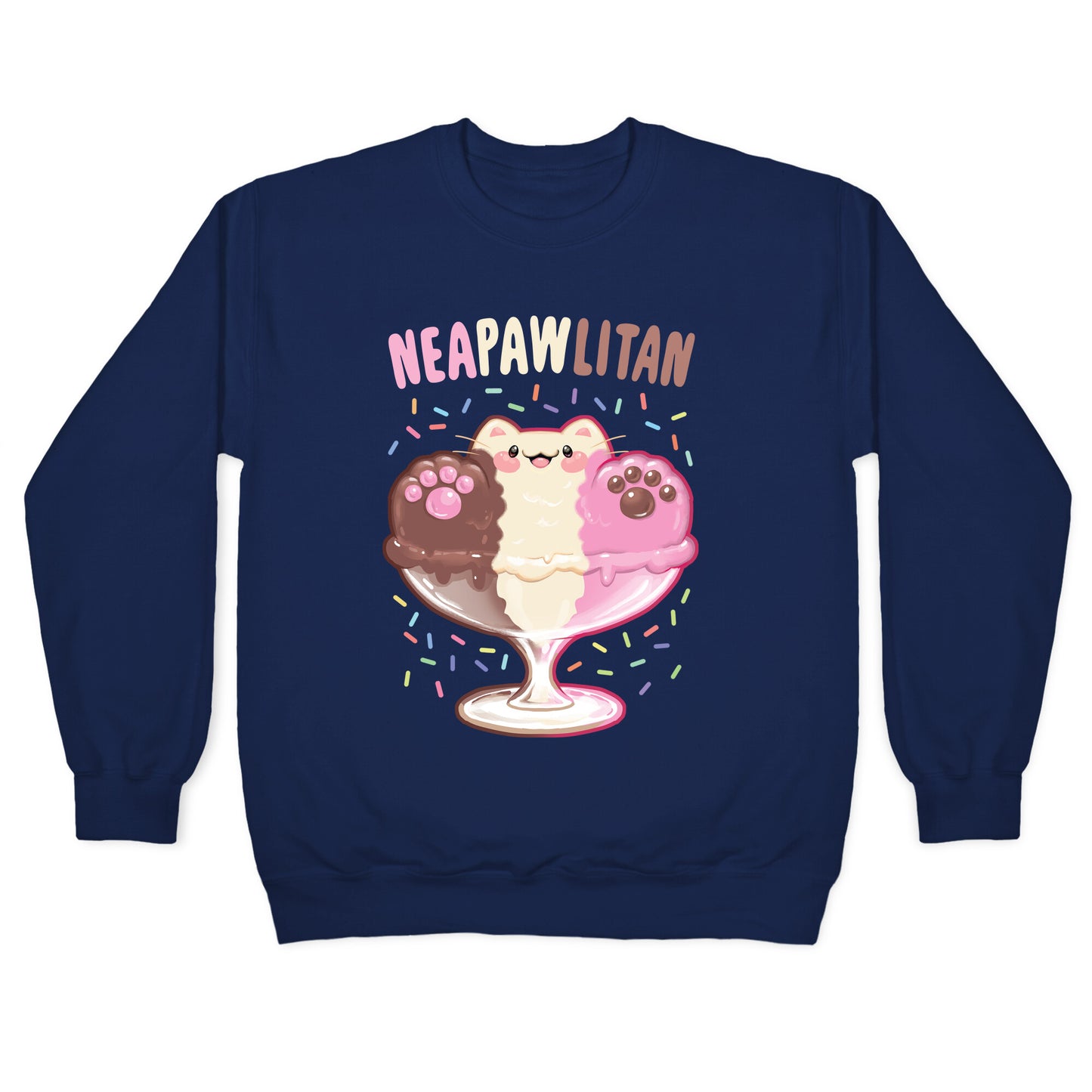 Neapawlitan ice cream Crewneck Sweatshirt