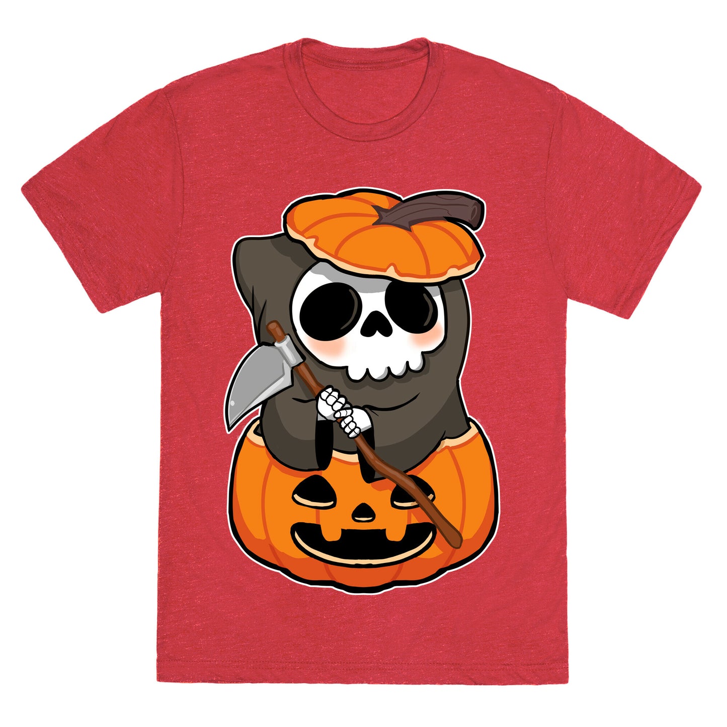 Cute Halloween Grim Reaper Unisex Triblend Tee