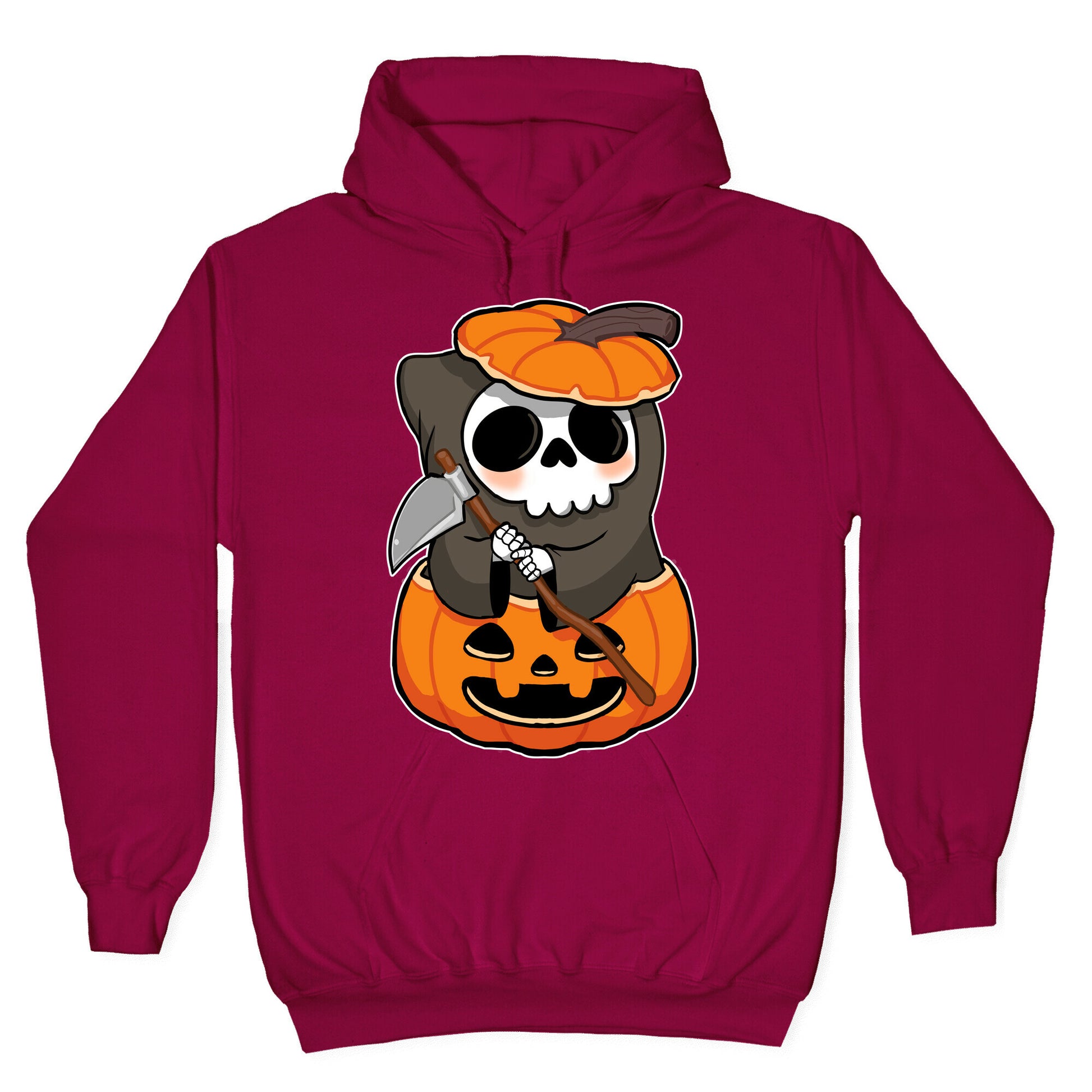 Cute Halloween Grim Reaper Hoodie