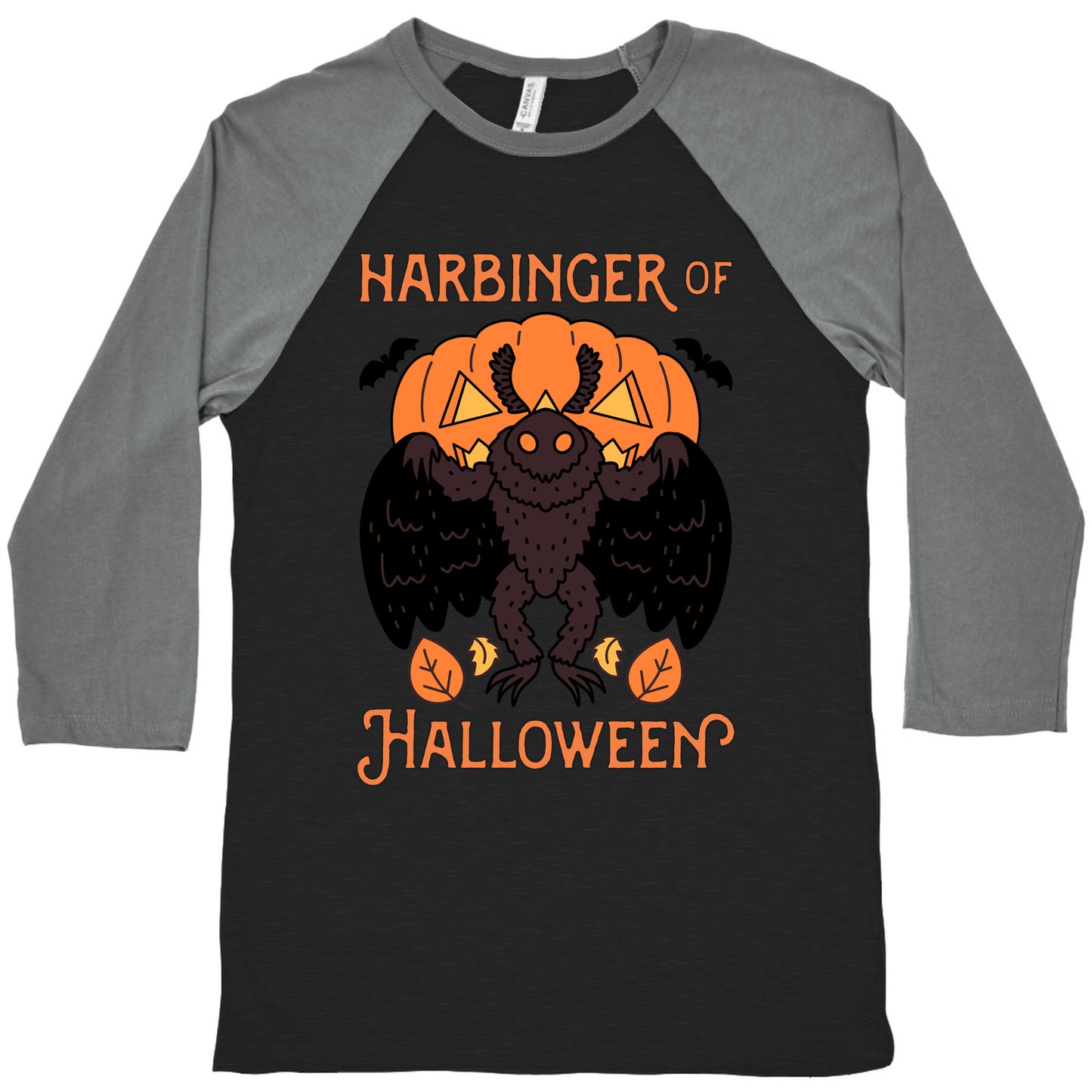 Harbinger of Halloween Mothman Baseball Tee