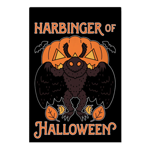 Harbinger of Halloween Mothman Garden Flag