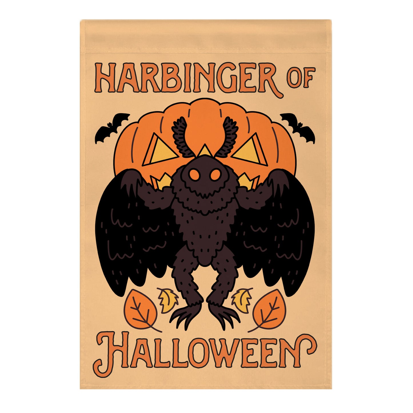 Harbinger of Halloween Mothman Garden Flag