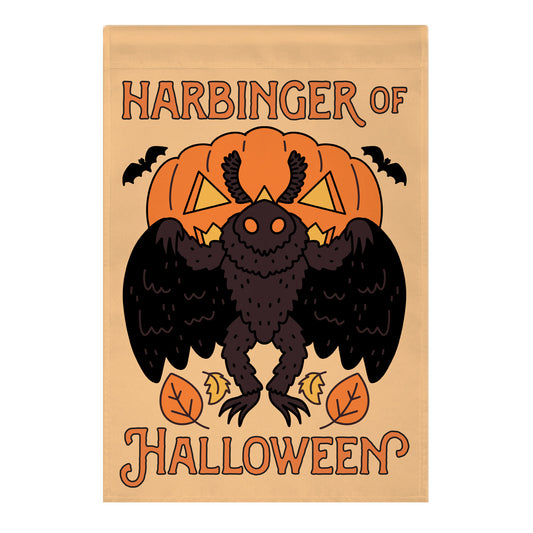 Harbinger of Halloween Mothman Garden Flag