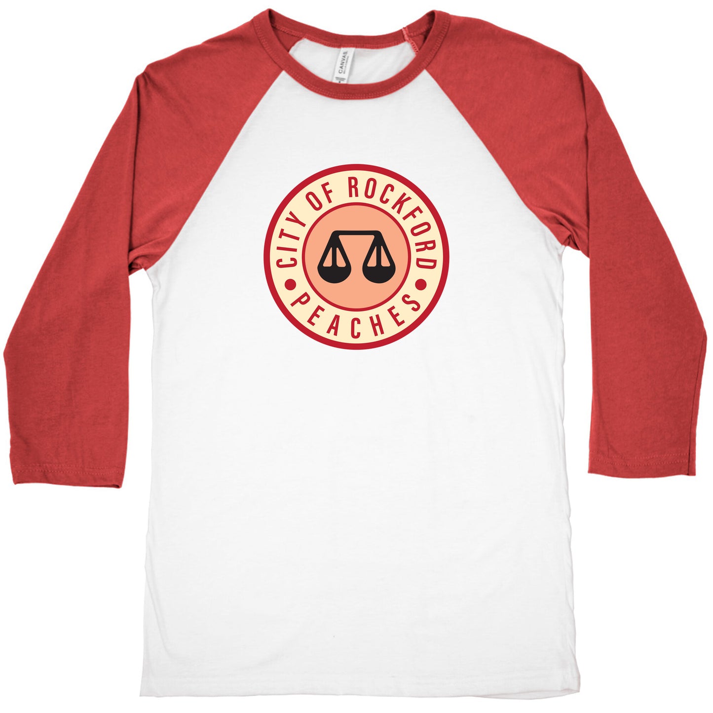 Rockford Peaches Patch Baseball Tee