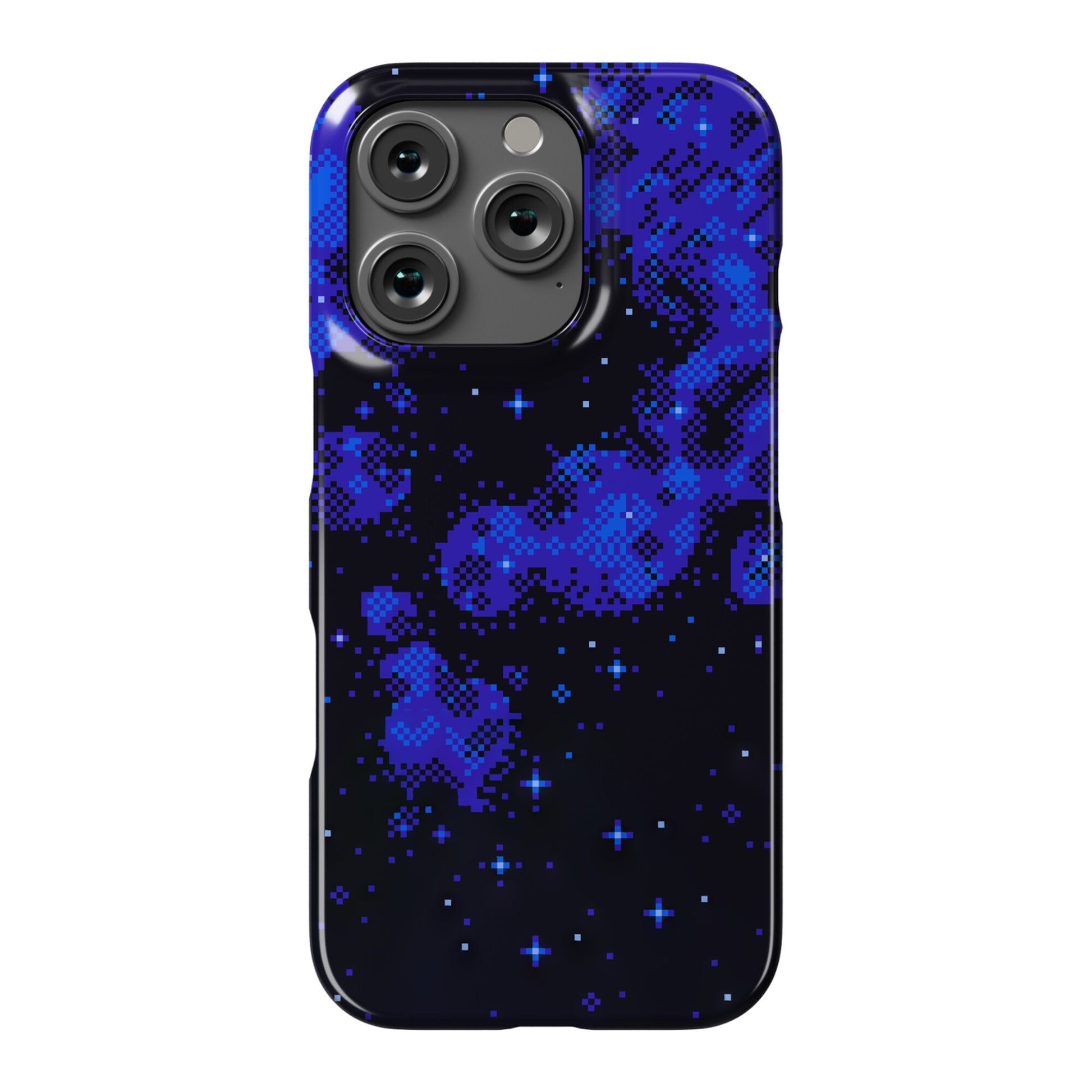 Pixelated Blue Nebula Phone Case