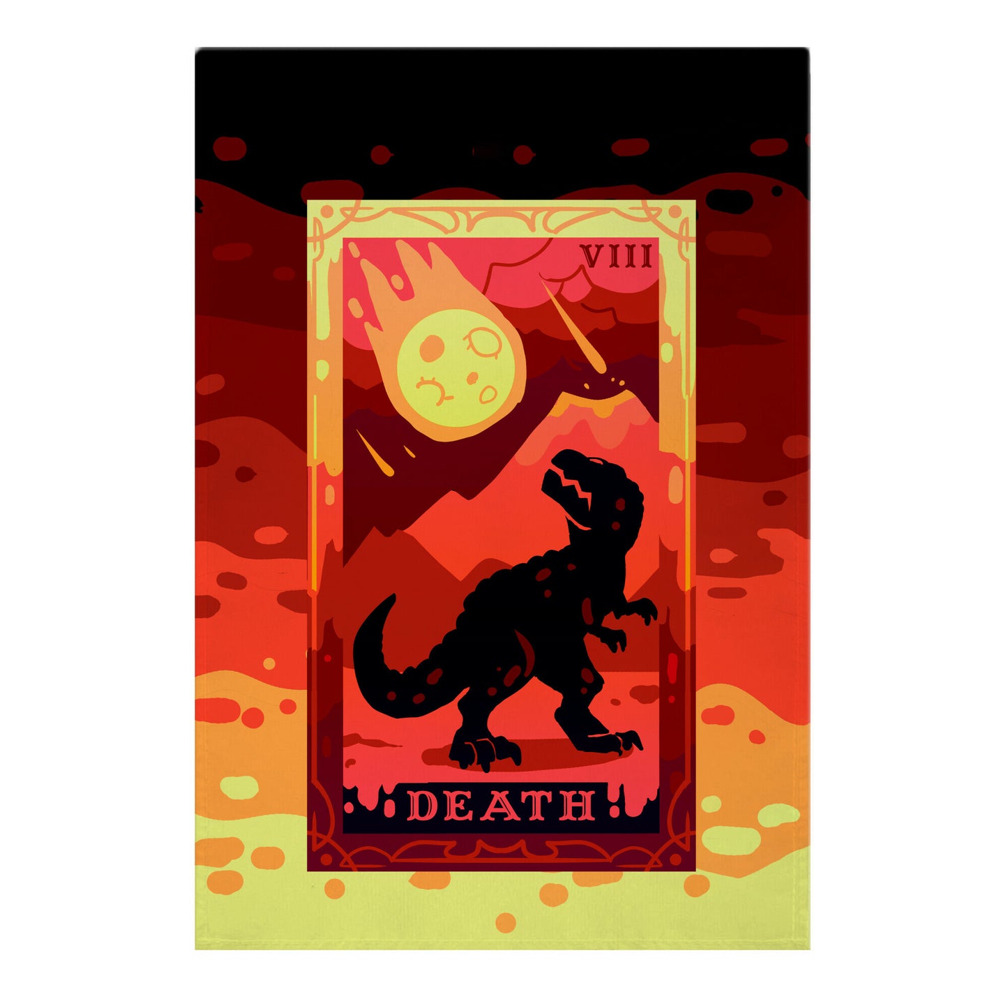 Death Dino Tarot Garden Flag
