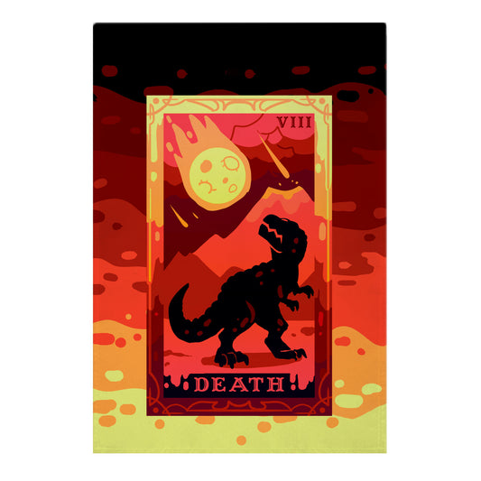 Death Dino Tarot Garden Flag
