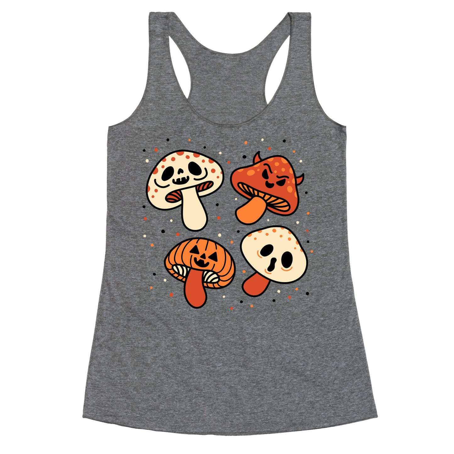 Spooky Mushrooms Racerback Tank