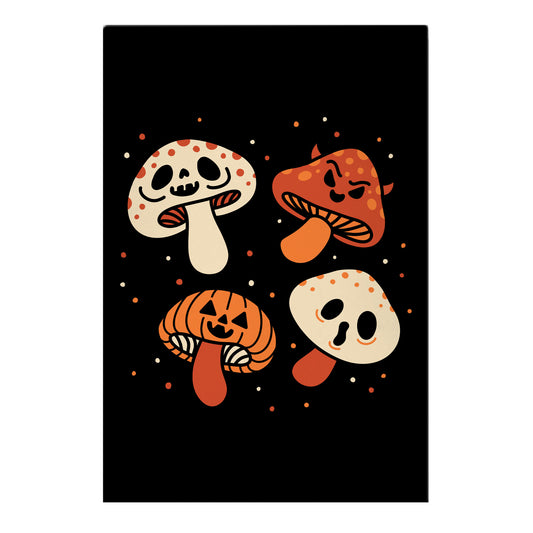 Spooky Mushrooms Garden Flag