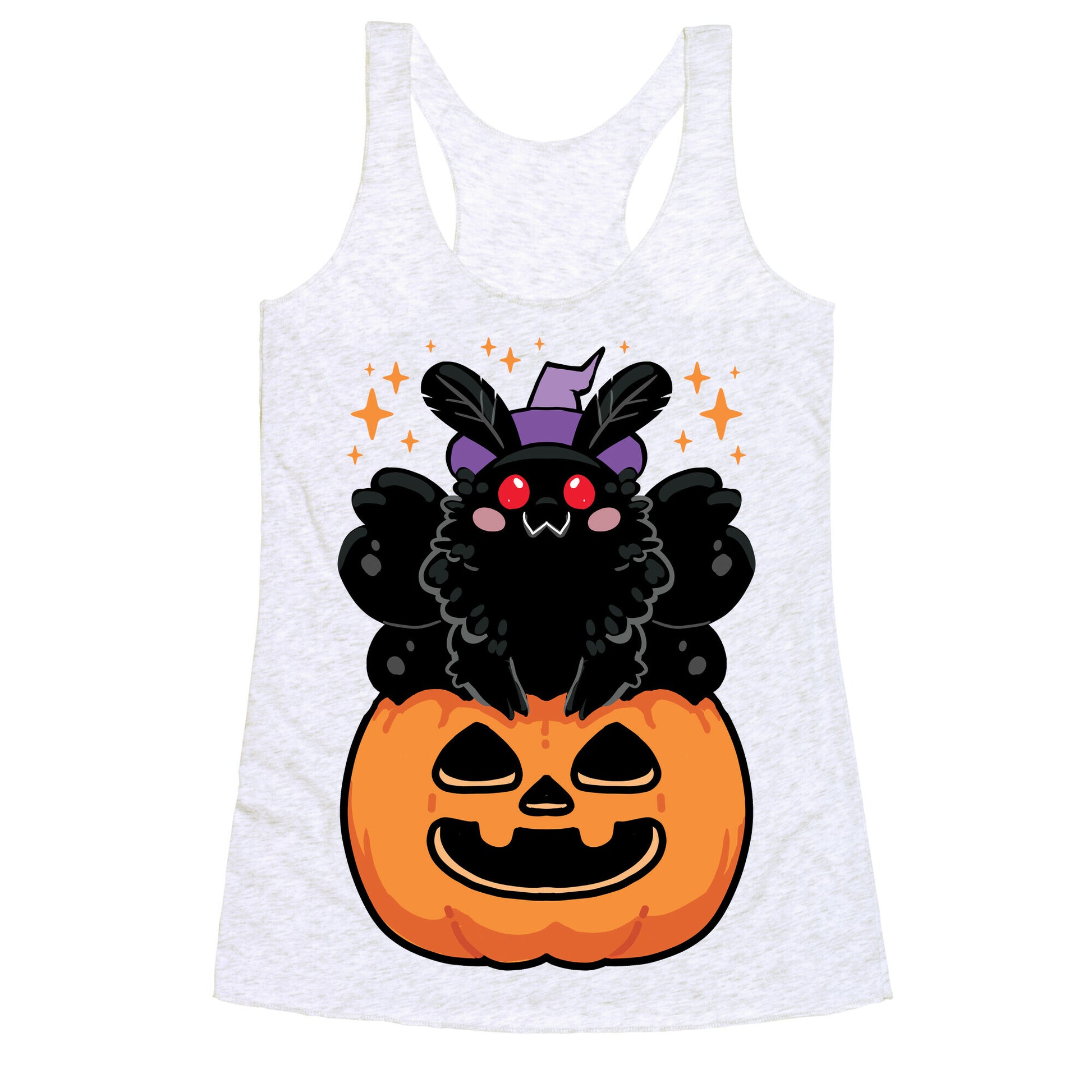 Cute Halloween Mothman Racerback Tank