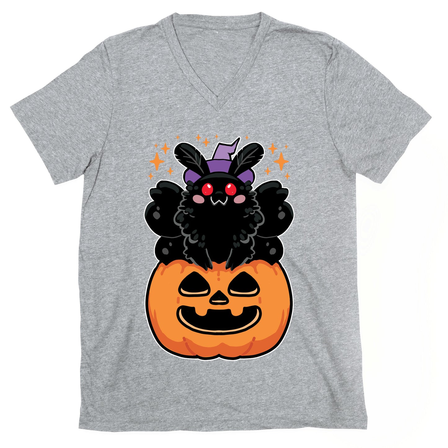 Cute Halloween Mothman V-Neck