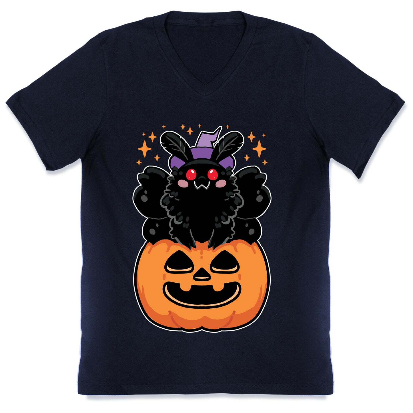 Cute Halloween Mothman V-Neck