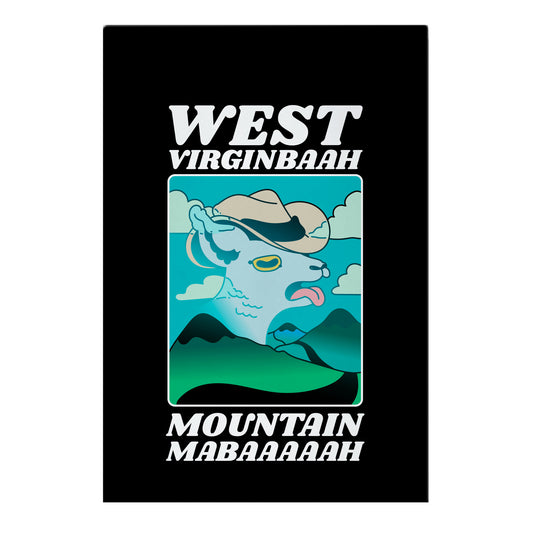 West Virginbaah, Mountain Mabaah (Country Roads Goat) Garden Flag