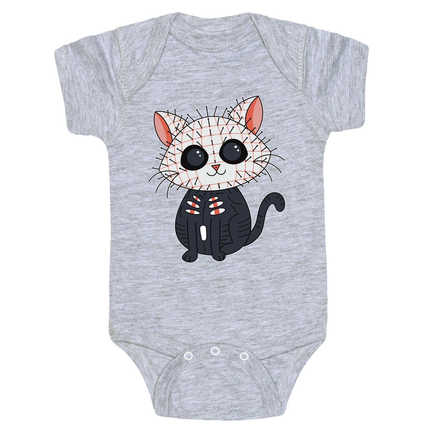 Hellraiser Pinhead Kitten Baby One Piece