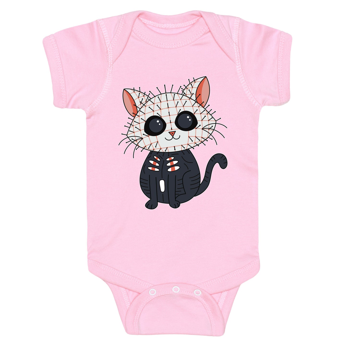 Hellraiser Pinhead Kitten Baby One Piece