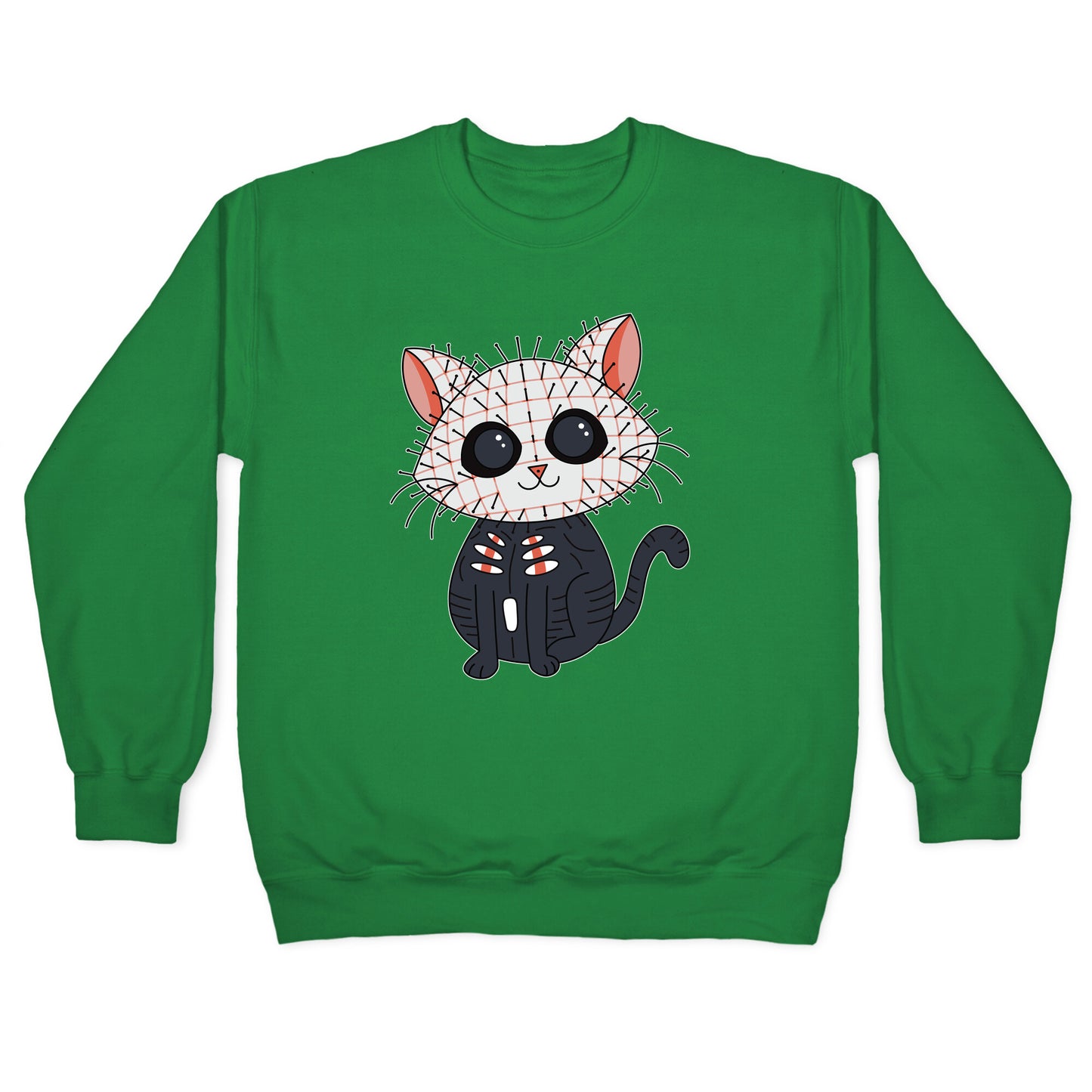 Hellraiser Pinhead Kitten Crewneck Sweatshirt
