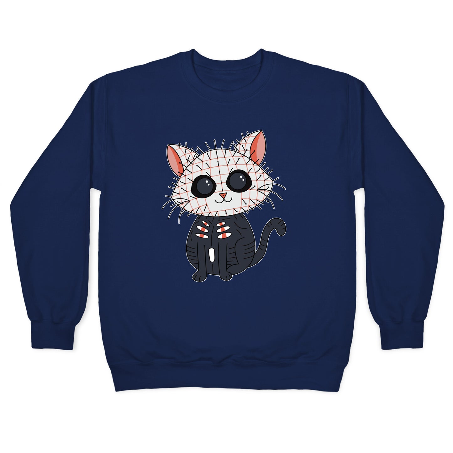 Hellraiser Pinhead Kitten Crewneck Sweatshirt
