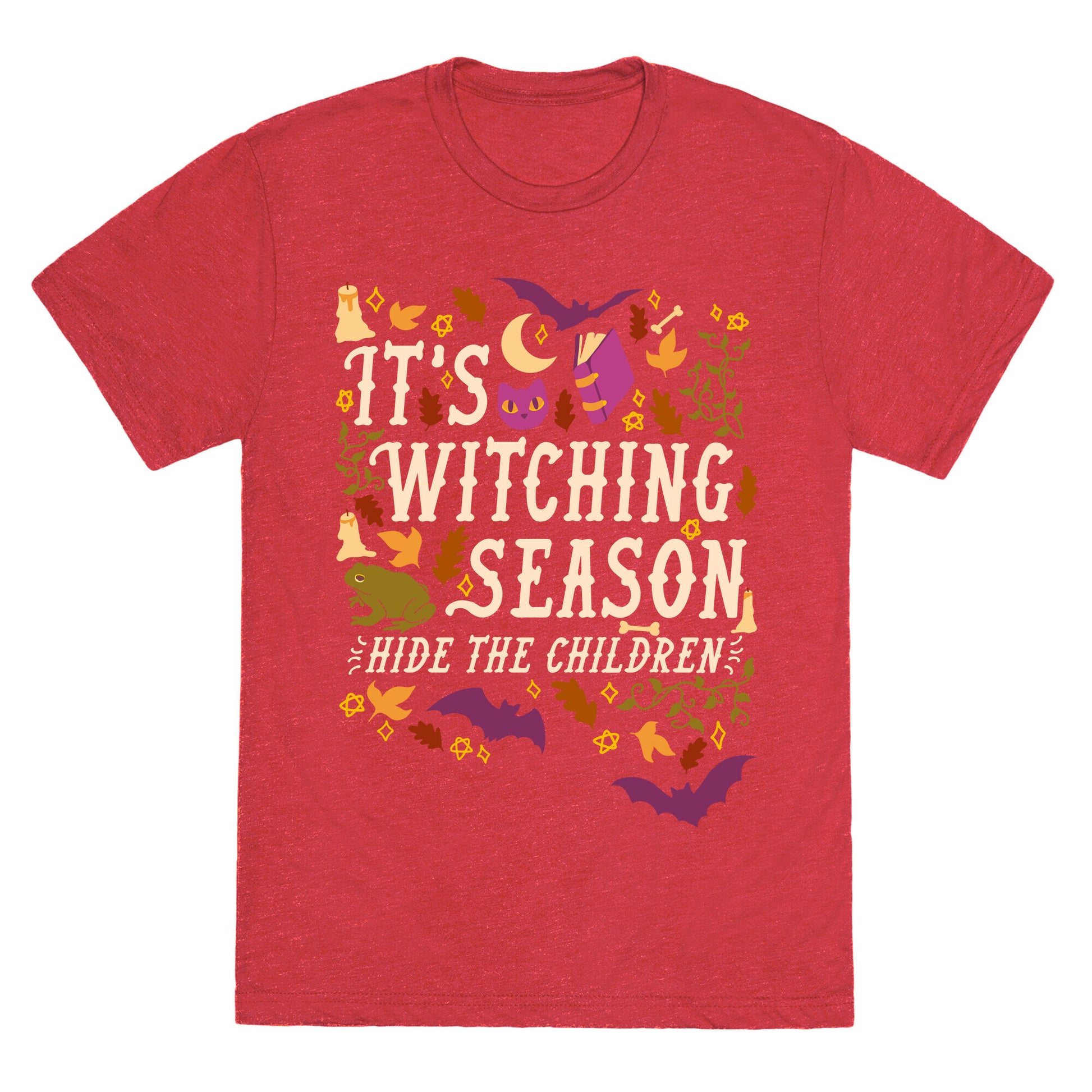 It's Witching Season Hide The Children Unisex Triblend Tee