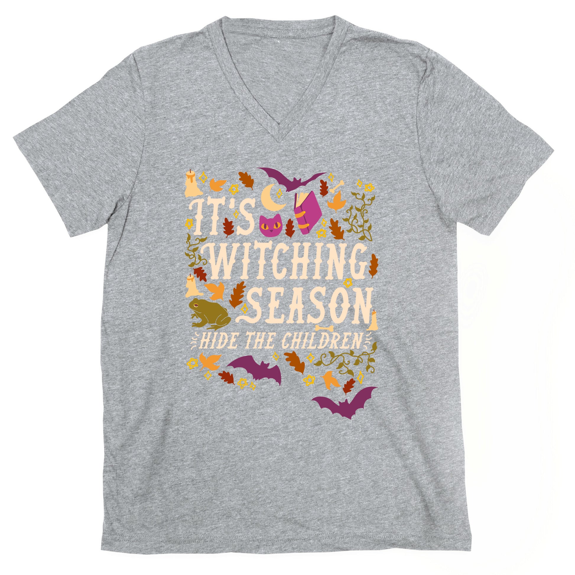 It's Witching Season Hide The Children V-Neck