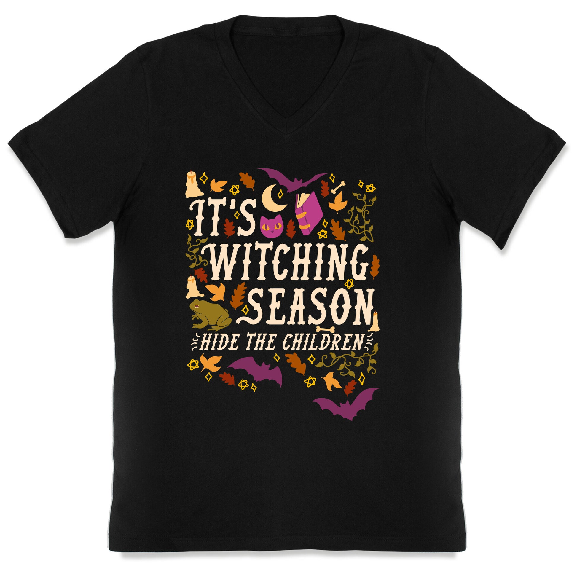 It's Witching Season Hide The Children V-Neck
