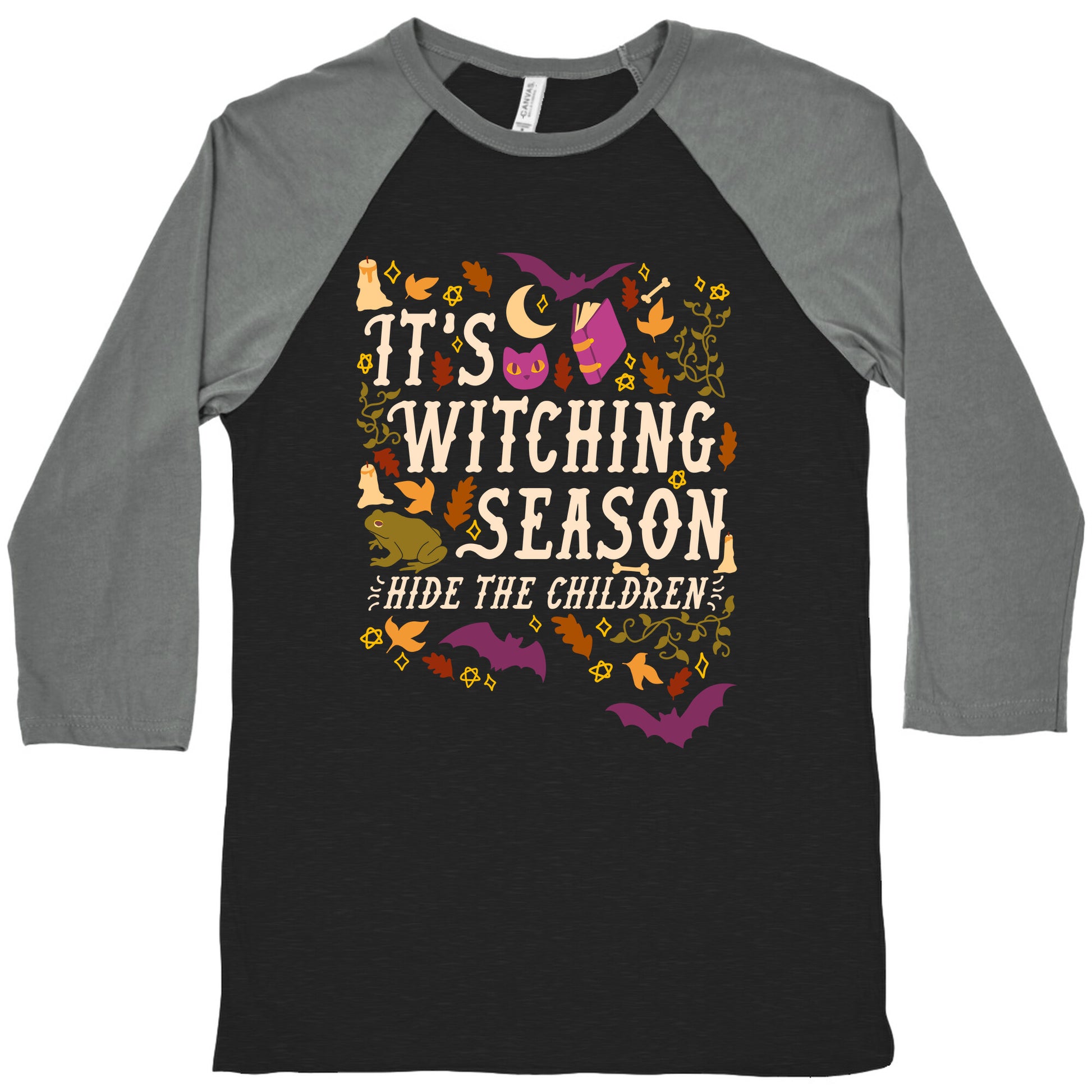It's Witching Season Hide The Children Baseball Tee
