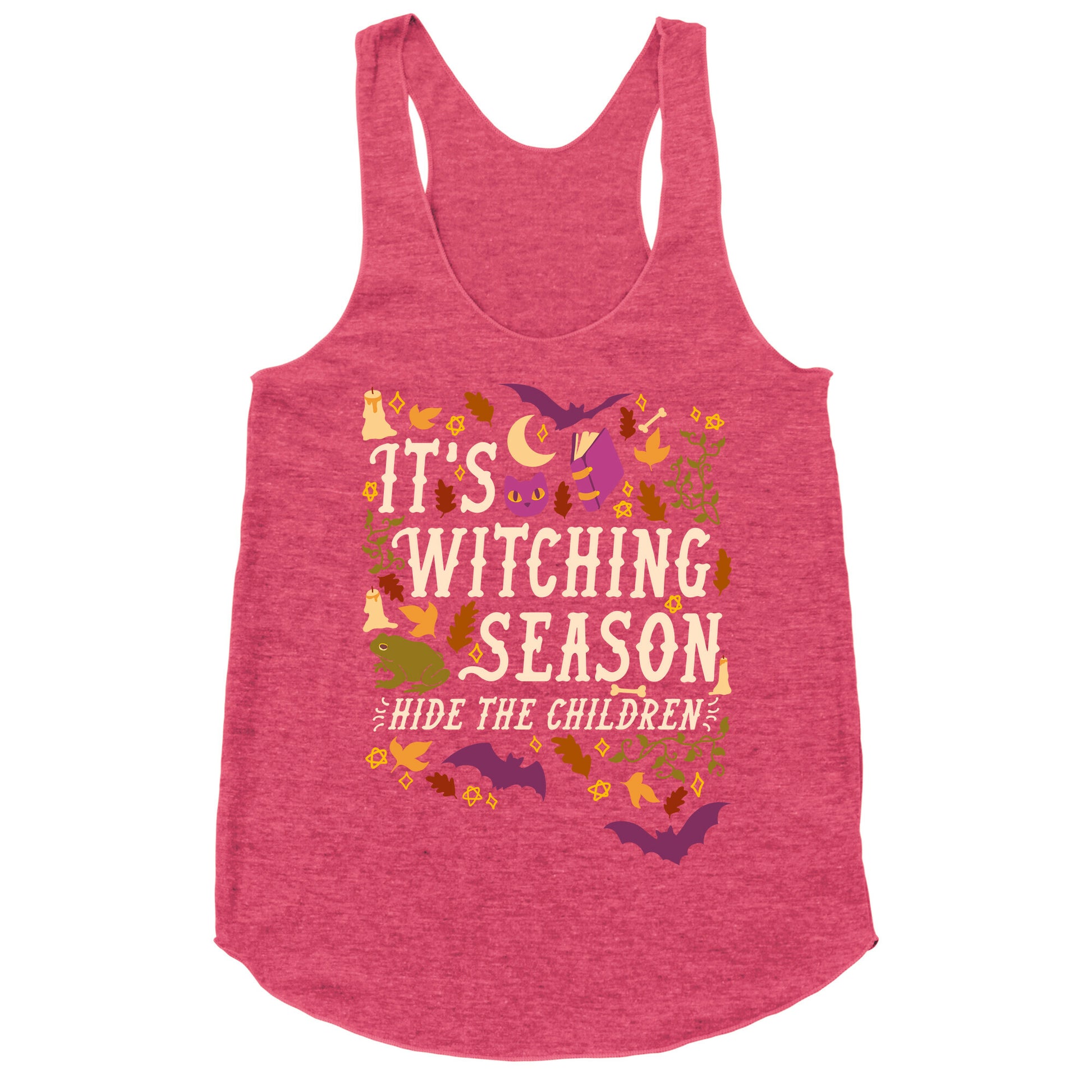 It's Witching Season Hide The Children Racerback Tank